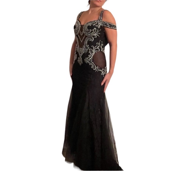 Jovani Sequin Evening Dress with Sequins - Picture 2 of 10